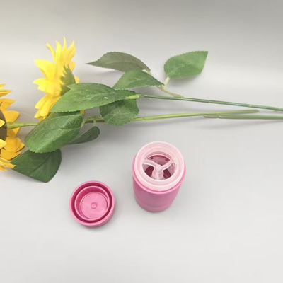 Elegant Uiterlijk Roze Kleur 15g 30g 50g Deodorant Balsem Stick Met Ronde Cirkelvorm