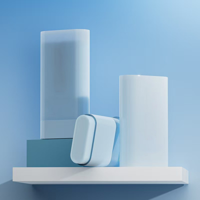 Metalen veer bodemvulling 20g Plastic Deodorant Balsem Stick Container Accepteer kleuren maken