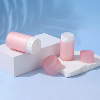 Nieuw ontwerp 35g 50g 75g PP dubbele schaal body geur deodorant balsem stick container