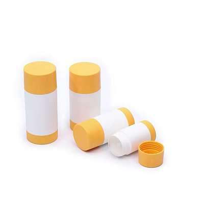 Draaiend ontwerp 30g 50g 75g 100g PP Double Shell Body Fragrance Deodorant Stick Container