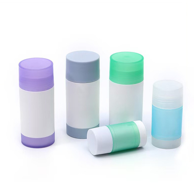 Draaiend ontwerp 30g 50g 75g 100g PP Double Shell Body Fragrance Deodorant Stick Container