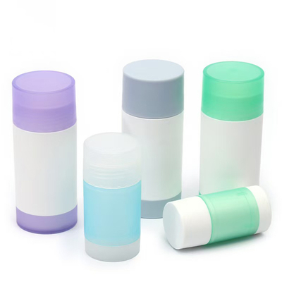 Draaiend ontwerp 30g 50g 75g 100g PP Double Shell Body Fragrance Deodorant Stick Container