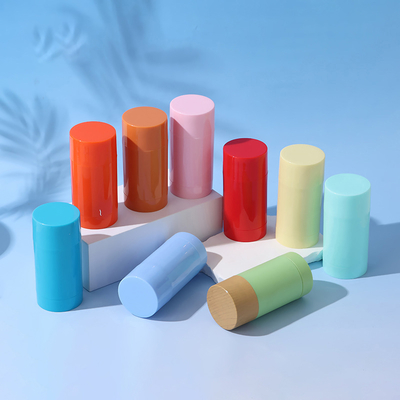 Cilindrische 15g 30g 50g 75g 100g AS Plastic Geur Cosmetica Container Lege Deodorant Balsem