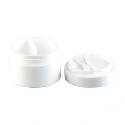 Hot Selling Eco Friendly 50g+50g Double Layer Cream Jar With Spoon