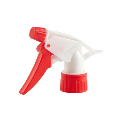 Blauwe en witte plastic handbediende sproeikop met verstelbare sproeikop