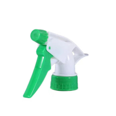 Blauwe en witte plastic handbediende sproeikop met verstelbare sproeikop