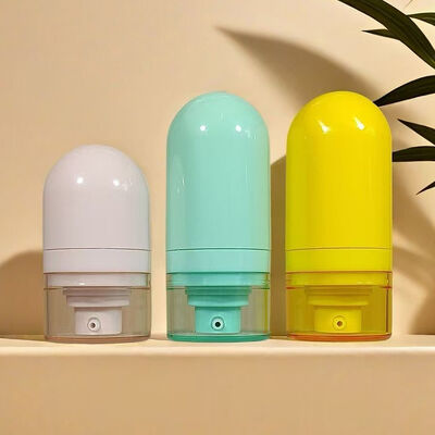 15 ml 30 ml 50 ml Plastic ABS Cosmetic Packaging Luxury Concealer Foundation Lotion Airless Pump Flasje Met Clear Cap Mist Sprayer Creme Pump Head Upside Down Vacuum Pressed