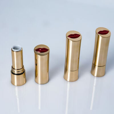 3.5g Lipstick Cosmetische Plastic Verpakking Custom logo Leeg Goud Slim Lipstick Buizen Lipbalsem Fles