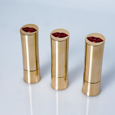 3.5g Lipstick Cosmetische Plastic Verpakking Custom logo Leeg Goud Slim Lipstick Buizen Lipbalsem Fles