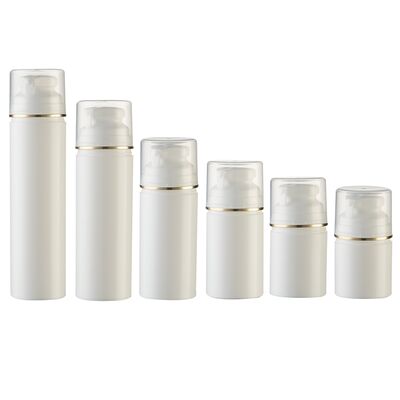 Speciaal ontwerp van de pompkop voor krimpen PP Airless Dispenser Fles met 30ml 50ml 75ml Kleuren Zeefdruk en Matte Spray Acceptatie