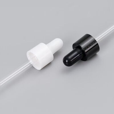 18mm 20mm 24mm 28mm Siliconelamp Goud Zilver gladde mat sluiting Plastic dropper voor essentiële olie