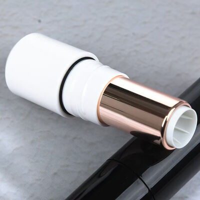 Groothandel Luxe 3.5G Plastic Witte Zwarte Gouden Lippenstift Tubes met Afdichtring