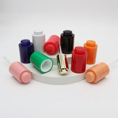 18mm 20mm 24mm Plastic Druppelpers met Aangepaste Glazen Buis voor Essentiële Olie Fles