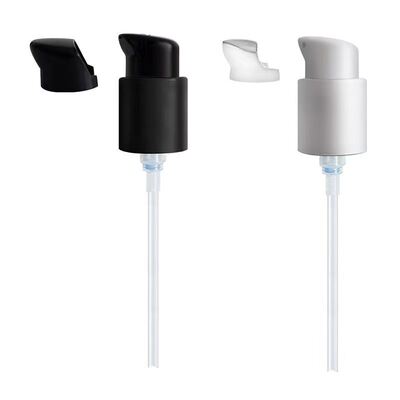 Zwarte plastic behandeling dispenser pompkop voor cosmetische fundering en huidverzorgingslotion