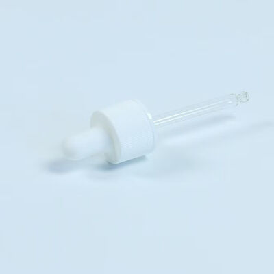 Huidverzorging Toepassing Siliconen Essentiële Olie Druppelkap met Glazen Buis 18mm 20mm