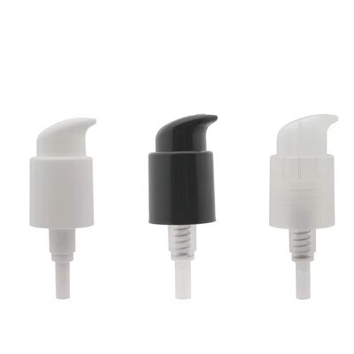 Zwarte plastic behandeling dispenser pompkop voor cosmetische fundering en huidverzorgingslotion