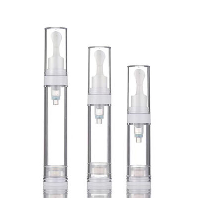 5ml 10ml 15ml Plastic Airless Tube with Roller Massage Emulsion Essence Oils Eye Cream Skin Care Vacuum Bottle