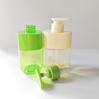 Premium 300ml Square Lotion Pump Bottle Custom Color Shoulder Sleeve Transparent Body Luxury Skincare Packaging