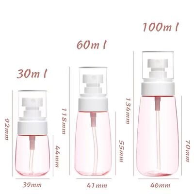 30/60/100ML Premium Navulbare Cosmetische Dispenser PET Mist Spray Fles Lotion Conditioner Handdesinfectiemiddel