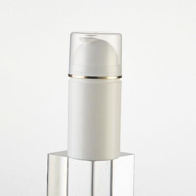 Crimp Pump Style 35ml 50ml 100ml Plastic Airless Dispenser Pump Bottle with PP Over Cap