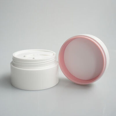 Cosmetische PP Crème Pot 120g 200g Met Lepel en Trekker Gasket Ondersteuning Maatwerk