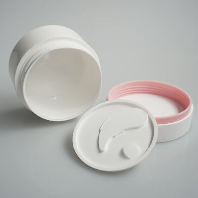 Cosmetische PP Crème Pot 120g 200g Met Lepel en Trekker Gasket Ondersteuning Maatwerk