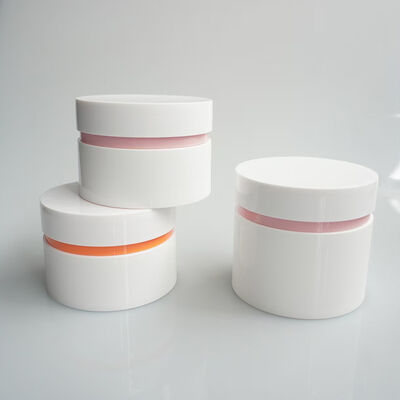 Cosmetische PP Crème Pot 120g 200g Met Lepel en Trekker Gasket Ondersteuning Maatwerk