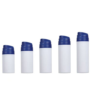Populaire stijl 30 ml 50 ml 100 ml luchtloze pompfles met PP over cap