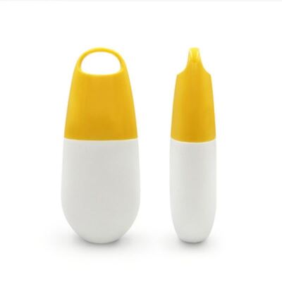50ml PE Silk Screen Printed Sunscreen Cosmetic Bottle with Screw Cap for Sun Protection