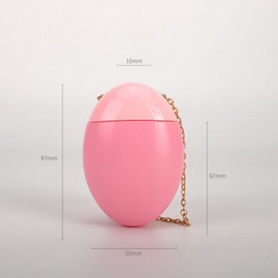 50 ml draagbare eier-stijl maatcrème zonnescherm BB-crème container met gouden ketting