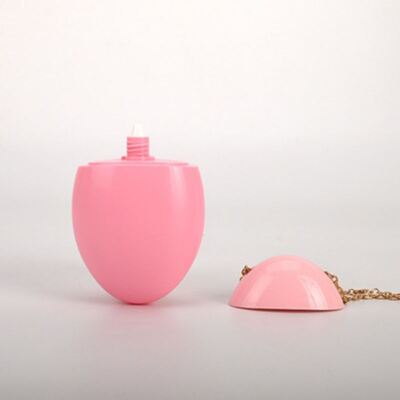 50 ml draagbare eier-stijl maatcrème zonnescherm BB-crème container met gouden ketting