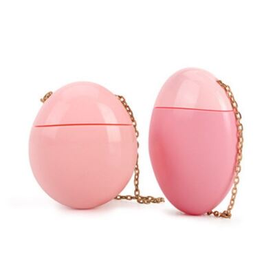 50 ml draagbare eier-stijl maatcrème zonnescherm BB-crème container met gouden ketting