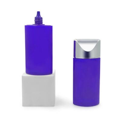 50 ml zonnebrandcrème fles zilveren dop ovale plastic cosmetische container Foundation BB Cream huidverzorging