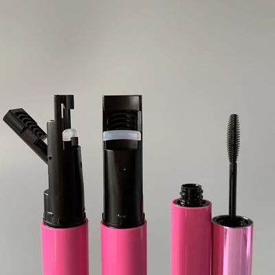 Leeg Mascara Fles, Glanzende Roze Plastic Mascara Tube Met Silicone Plastic Borstelstok Voor Mascara Oogletserum Verpakking