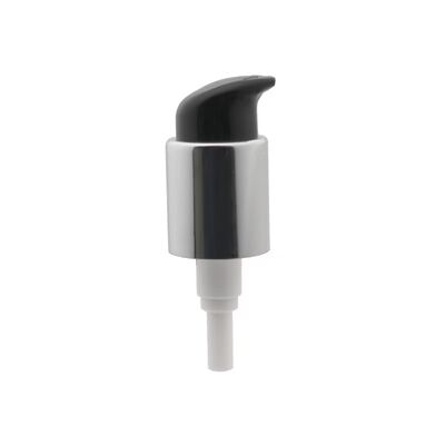 PP Plastic Lotion Pump Dispenser 24/410 Zwart Wit Zilveren Elektroplate Crème Pump Head voor Cosmetic Serum Foundation Packaging
