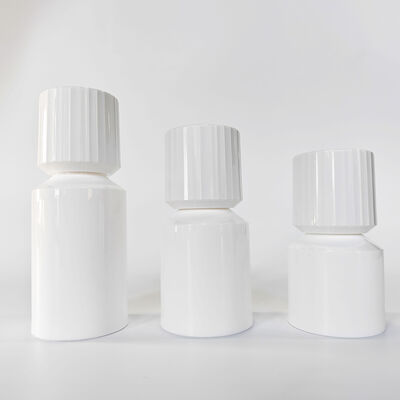 Witte PP vacuümloze pompfles 30ml 50ml 80ml 100ml lege hervulbare cosmetische lotion container draagbare huidverzorgingsserum vochtinbrengende vacuümfles voor schoonheidsverpakkingen