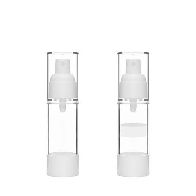 Roze heldere luchtloze vacuümsprayfles 15 ml 30 ml 50 ml hervulbaar Mini Cosmetic Fine Mist Sprayer Draagbaar Reizen Leeg Huidverzorging Toner Parfum Atomizer Plastic Beauty Packaging Container