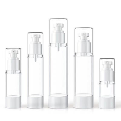 Roze heldere luchtloze vacuümsprayfles 15 ml 30 ml 50 ml hervulbaar Mini Cosmetic Fine Mist Sprayer Draagbaar Reizen Leeg Huidverzorging Toner Parfum Atomizer Plastic Beauty Packaging Container