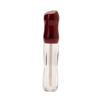 Lipgloss flessen zandloper gebogen vorm heldere lip glazuur buizen met applicator staven multi glanzende rode bruine muts hervulbare lip make-up containers voor lip olie lip gloss