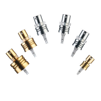 Zilvergoud Aluminium Schroef Parfumsprayer Pomp Fijne Mist Spray Pomp voor Cosmetische Glasfles