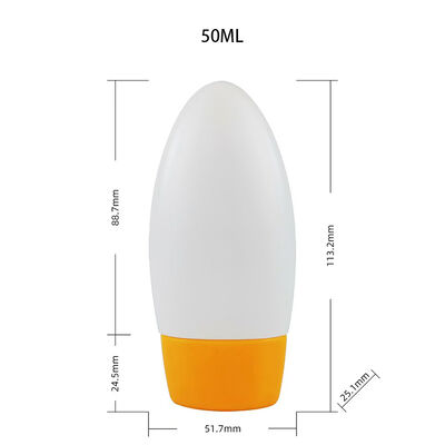 30ml 50ml Inverted Sunscreen Bottle with Orange Flip Top Cap for Sun Care Lotion Bottle Packaging