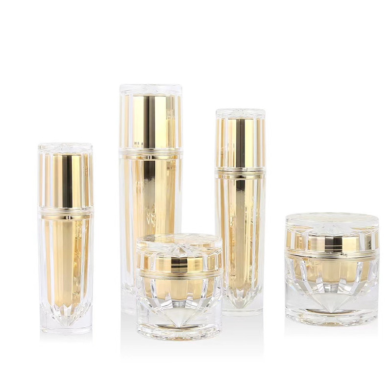 30 ml 50 ml 100 ml Rose Gold Acryl cosmetische verpakkingsflessen Creme Jar