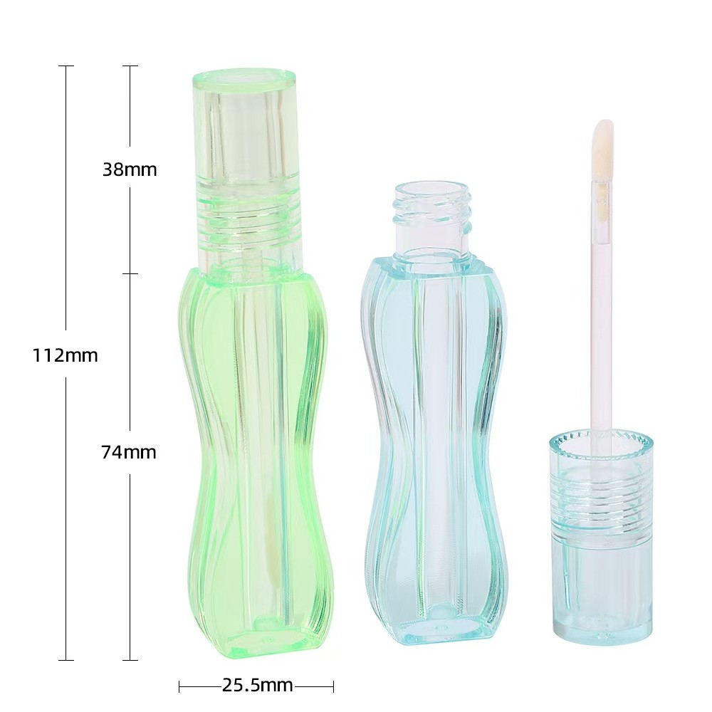 Fabriek 4g lege ronde mond lippenstift buis met rubberen zegel schroef sluiting Plastic lippenstift buis voor cosmetische container verpakking