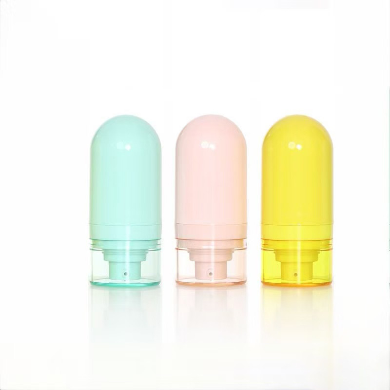 Op maat gemaakte omgekeerde luchtloze fles Sproeifles Omgekeerde antiseptische cosmetica