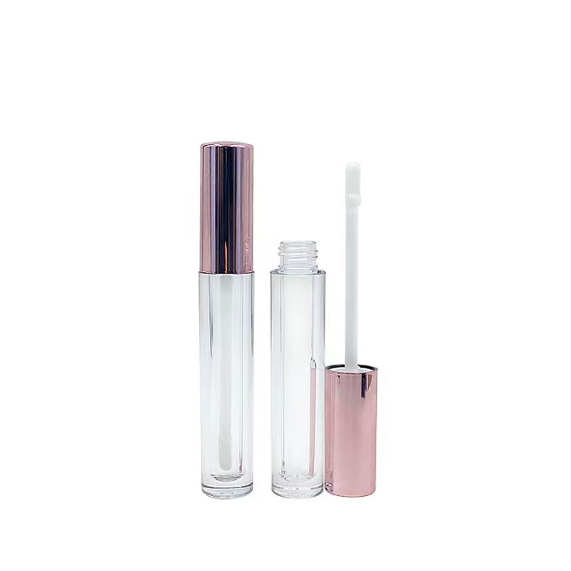 Rubber Seal Screw Closure Plastic Lip Balm Tube voor cosmetische container Verpakking Custom 4g Leeg Ronde Mond Lipstick Tube Met