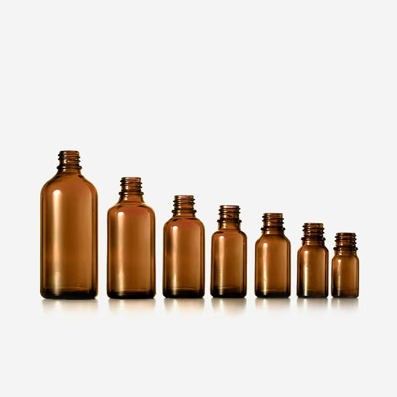 Transparante bruine essentiële oliefles 5 ml 10 ml 15 ml 20 ml 30 ml 50 ml 100 ml voor aromatherapie
