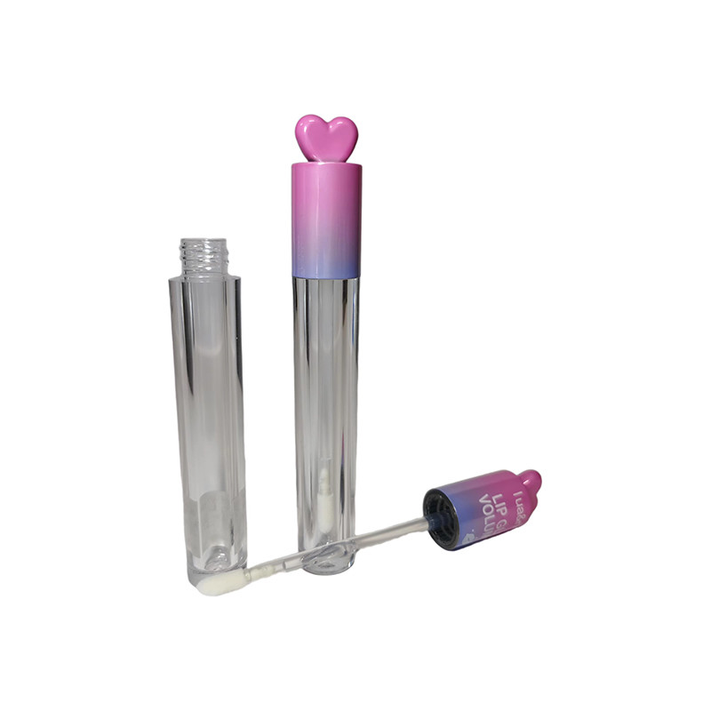 Zwarte lipglossbuis met schroefkap sluiting Zwarte doos met aangepast logo