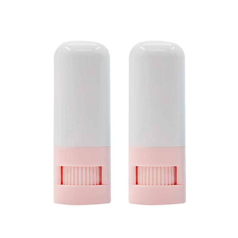Op maat gemaakte 10g lege blush stick fles deodorant balsem stick top rotatie cosmetische plastic verpakkingscontainer herbruikbaar