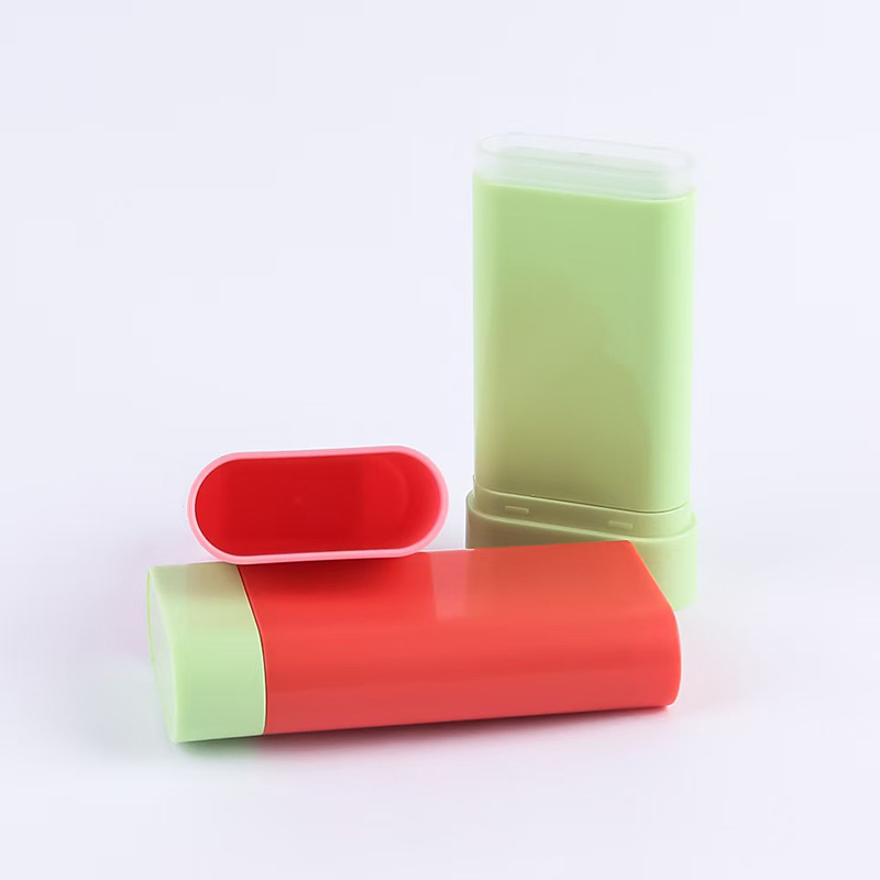 Aangepaste 20G Plastic Lege Deodorant Balsem Stick Blush Fles Verpakking Bodem Rotatie voor Deodorant Crème Aangepaste UV-Druk