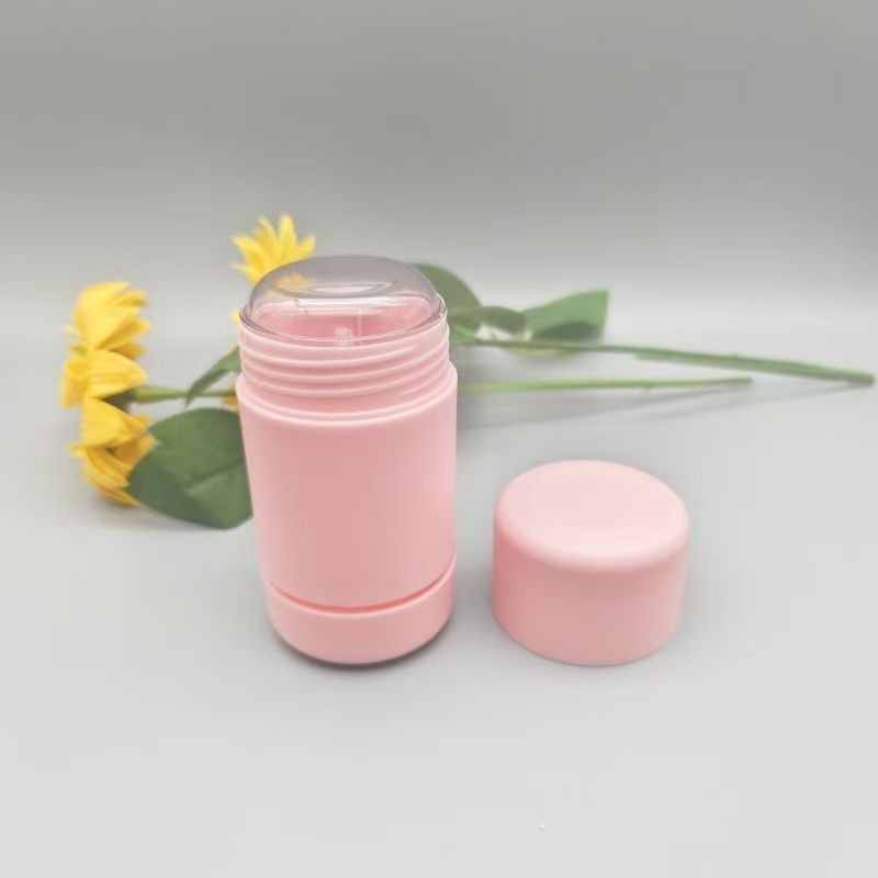 Elegant Uiterlijk Roze Kleur 15g 30g 50g Deodorant Balsem Stick Met Ronde Cirkelvorm